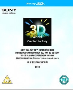 184019BD25G【索尼藍光3D試機天碟2011】3D