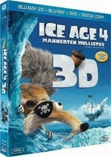 3D電影 藍光影碟 快門3D+2D BD50G 冰河世紀4