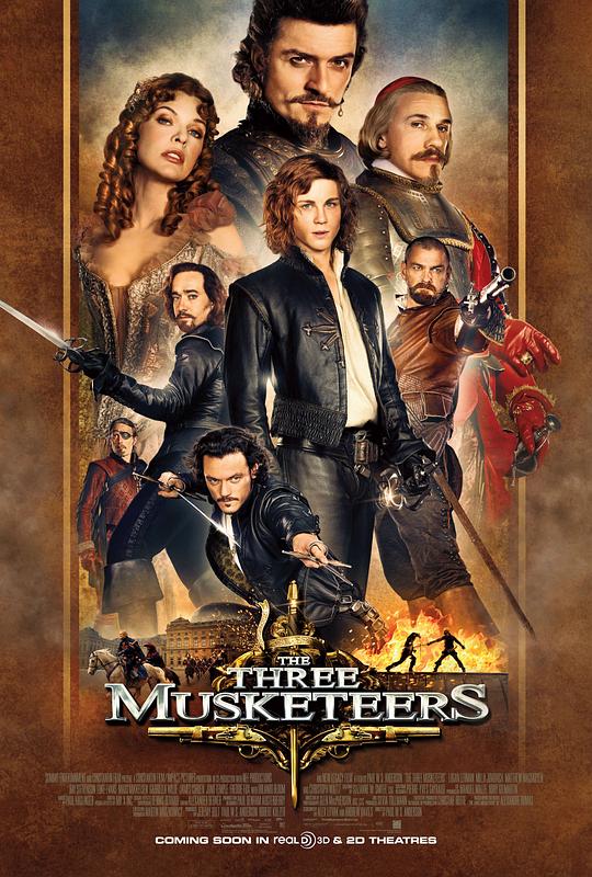 BD50-3D BD50 2D+3D 三個火槍手 The Three Musketeers (2011) 帶國語  豆瓣6.7